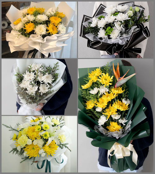 福建宁德古田县泮洋乡中竹村白事花束代送